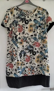 Womens Crepe Material Dress Size 20 Floral and Black from George - Picture 1 of 1