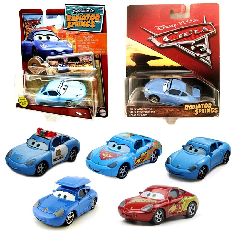 Disney Pixar Coches McQueen Coche de Policía Pareja Sally Diecast Modelo Coche Juguete Foto 1 de 1