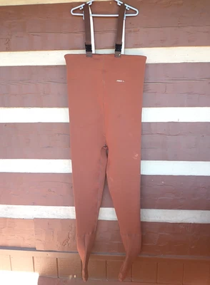 James Scott Foot Chest Waders Neoprene Brown Mens XL Fly Fishing Made in USA - Image 1 of 4