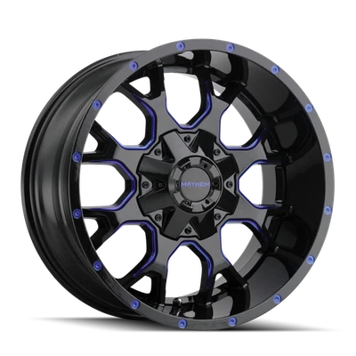 Mayhem Warrior 20x9 negro con rueda azul PRISMA 5x5/5x5,5 (0 mm) Foto 1 de 4