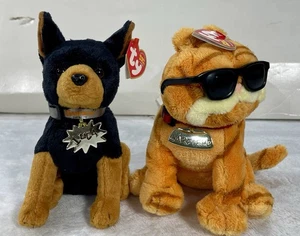 Peluche Ty Garfield Luca & Cool Cat vintage 2004 con etichette - Foto 1 di 13