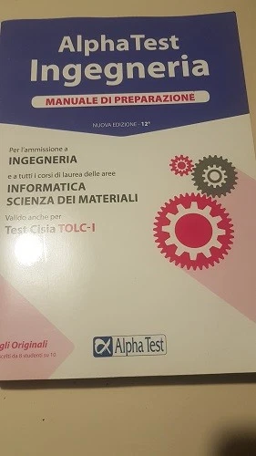 ALPHA TEST INGEGNERIA MANUALE DI PREPARAZIONE - AA VV - Immagine 1 di 1