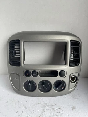 2001-2007 Ford Escape Center Dash Radio Bezel AC Climate Trim Grey OEM - Image 1 of 4