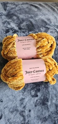 2 skeins Juicy Couture Yarn Luxe velour XL Yarn Crochet notre dame discontinued  - Image 1 of 4