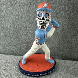 Cielo Azul Oklahoma City OKC Comets Los Angeles Dodgers Teschio di Zucchero Bobblehead - Foto 1 di 10