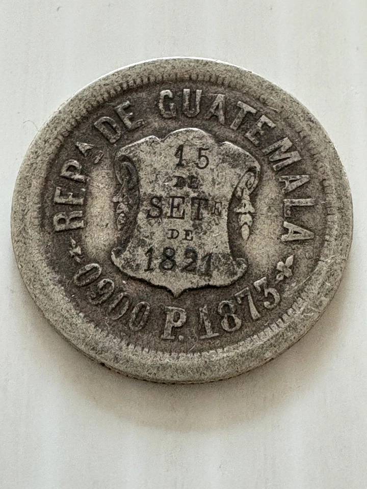 Guatemala 2 Reales 1873 Silver - Image 1 of 2