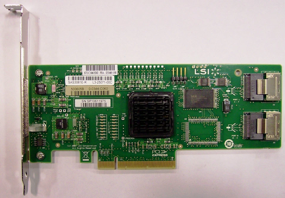 Intel SASUC8I SAS/SATA 3Gb/s PCIe x8 Low Profile RAID Controller Refurbished - Image 1 of 1