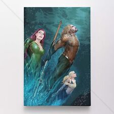 Aquaman Poster Canvas DC Comic Book Cover Justice League Art Print #6086