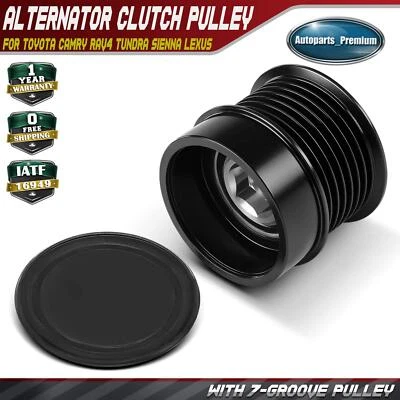 Alternator Clutch Pulley for Toyota Camry RAV4 Tundra Sienna Lexus 7 Grooves CW - Image 1 of 4