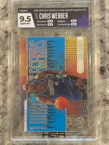 Chris Webber 2019-20 Illusions Living Legends Sapphire HGA 9.5 - Picture 1 of 1