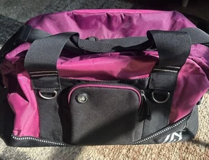 Ogio Hot Pink Raspberry Half Dome Duffle Gym Sport Bag Shoulder Strap Cheer * 2 - Picture 1 of 7