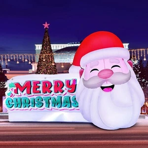 21x13Ft Giant Inflatable Santa Claus with Built-in LED Light and 480w Blower - Picture 1 of 8