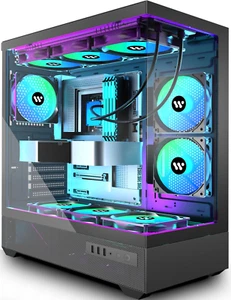 G7 Pre-Installed 5 × 120Mm PWM ARGB Fan, ATX Mid Tower PC Case, Computer Case wi - Imagen 1 de 9