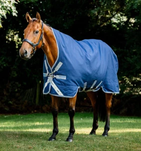 Outdoordecke Horseware Rhino Wug Medium 250g Vari-Layers navy/titanium 145cm - Bild 1 von 1
