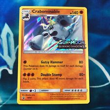 Crabominable - SM47 - Prerelease Black Star Holo Rare Promo - Pokemon Card - NM
