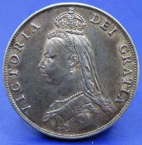 1887 QUEEN VICTORIA SILVER FLORIN JUBILEE BUST - Picture 1 of 6