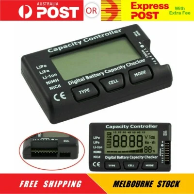 Digital Battery Capacity Tester Checker Controller LCD For LiPo LiFe NiMH Li-ion - image 1 of 4