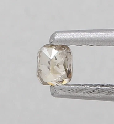 NATURAL DIAMOND 0.10TCW BROWNISH PINK CUSHION BRILLIANT CUT FOR JEWELRY - Image 1 of 4
