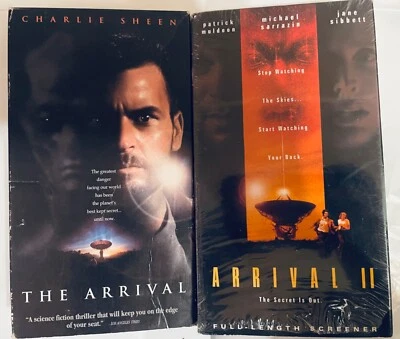 VHS The Arrival 1&2 1996 Charlie Sheen UFO Fantasy Sci-fi - Image 1 of 4