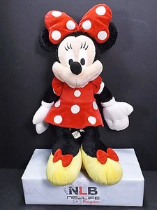 Walt Disney 16"-18" Minnie Mouse Peluche Peluche Rojo Lunares Vestido/Arco - Imagen 1 de 6