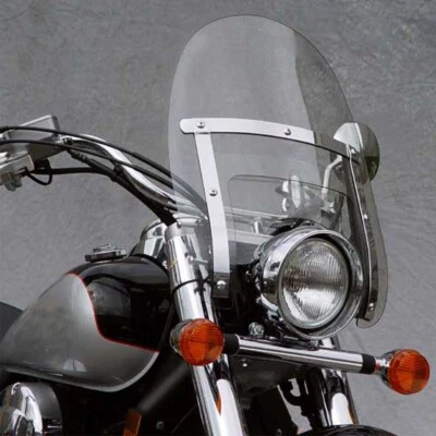 Parabrisas de moto de humo de 18"x16" para Yamaha Virago XV 750 1100 Bobber Foto 1 de 4