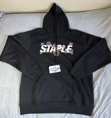 Staple голубь графический логотип черный толстовка с капюшоном мужской размер большой $68 новый с Ярлыками! - Изображение 1 из 4
