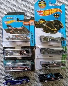 LOT of 8 Hot Wheels Diecast BATMAN BATMOBILE DC COMICs  CARS - Picture 1 of 10