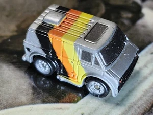 Micro Machines 70s Silver Chevy Van HOT ROD SIDEPIPES - Picture 1 of 4