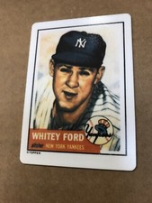 1990 R&N China Whitey Ford 1953 Topps Porcelain Card Hamilton Collection