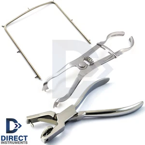 Endodontic Ainsworth Punch Hole Plier Rubber Dam Ivory Light Clamp Forceps Frame - Picture 1 of 4