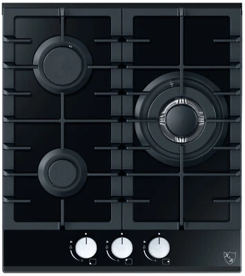 K&H 3 Zonen Glas Gaskochfeld Wok Brenner 45cm Erdgas 3Z-45 - Bild 1 von 4