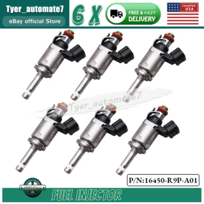 Inyectores de combustible de 6 piezas aptos para Acura RLX MDX TLX # 16450-R9P-A01 16450R9PA0 nuevos Foto 1 de 4
