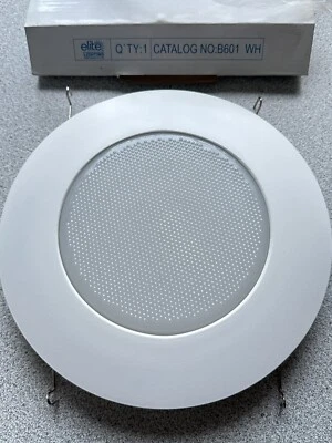 Новый Elite освещения B601WH 6 в металлический альбалит душа отделки круглый белый стеклянный объектив - Изображение 1 из 4