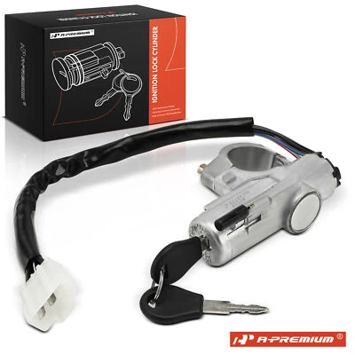 Cilindro de trava de ignição A-Premium Zamak 5 com chaves para Nissan Tsubame 1993-2004 - Imagem 1 de 4