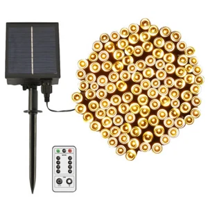 New Upgrade 200-500 LED Solar Fairy String Lights Outdoor Wedding Xmas Party AU - Picture 1 of 17
