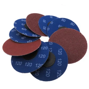 3'' 75mm Sanding Discs R Type Roll Lock Pads 60/80/100/120/180/240 Grit - Picture 1 of 7