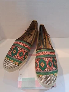 Nature Breeze Vince Brown Tribal Flat Women's 10 - Picture 1 of 6