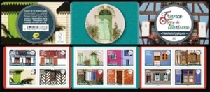 lot de 20 Carnet 12 Timbres Adhésifs touriste et terre lettre verte - Photo 1/1