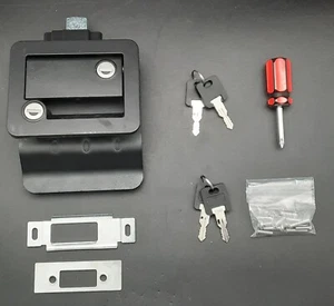 New, Black RV Entry Door Lock Replacement w/Keys - Bild 1 von 10