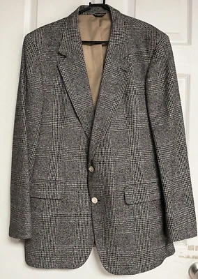 Blazer Abrigo Deportivo Chaqueta BILL BLASS Estilo Retro DE COLECCIÓN Gris Forrado con 2 Botones para Hombres Foto 1 de 4