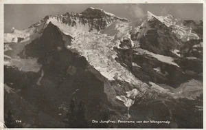 SWITZERLAND,  , A VINTAGE PC, JUNGFRAU , A PANORAMA FROM WENGERNALP , 1947 - Picture 1 of 2