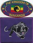THE KINGDOM OF WAKANDA PURPLE VIBRANIUM BLACK PANTHER SEW/IRON ON PATCH SET  