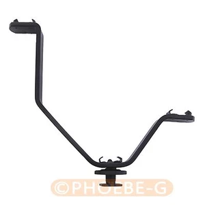 V shape Triple Mount Hot Shoe Flash Bracket for Speedlite camera microphone sync - Picture 1 of 8