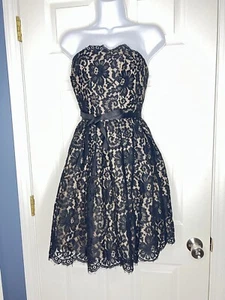 Robert Rodriguez Neiman Marcus For Target Size 4 Black Lace Cocktail Dress S - Picture 1 of 15
