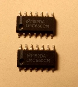2X LMC660CM Operational Amplifier SOIC14 - NATIONAL - Picture 1 of 1