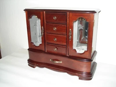 Vintage Jewerly Storage Mini Armoire - Image 1 of 4