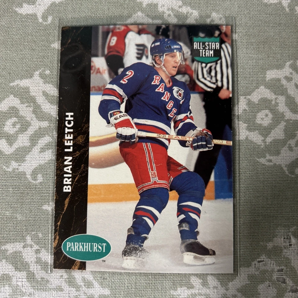 1991-92 Parkhurst All Star Team Brian Leetch NY Rangers #471! - Image 1 of 2