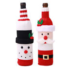2 Pcs Christmas Wine Bottle Cover Knitted Sweater Covers Set for Christmas3264