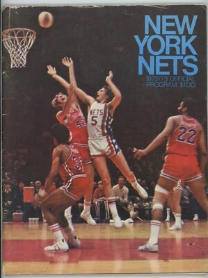 1972-73 New York Nets vs Memphis Tams ABA Program • Unscored, loose cover, marks - Image 1 of 3