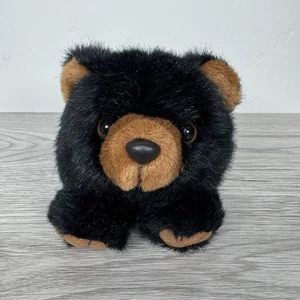 Peluche Swibco Puffkins 5" Benny el Oso Negro DOB 1-25-1997 sin etiqueta colgante - Imagen 1 de 11